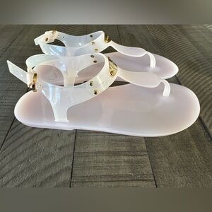 MICHAEL Michael Kors - MK Plate Jelly Thong Sandals Women's Size 7 (NWOT)